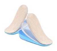 IMIKEYA Height Increase Insoles for Men with Three Layer Soft Gel Heel Cushion Inserts, Self Adhesive Design, Pu Material for Sports and Leisure Use, Comfortable Heel Lift Pads for Shoe