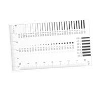 IMIKEYA High Precision Crack Inspection Ruler with Film and Dot Gauge, Line Measurement Tool for Sec Size Estimation and Printing Applications