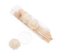 IMIKEYA Home Fragrance Diffuser Sticks Set Natural Reeds for Bedroom Living Room Office Flameless Odor Lasting Scent Rattan Flower Design