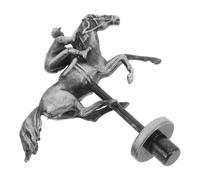 IMIKEYA Horse Racing Chess Alloy Metal Game Prop for Racing Board Game Replacement Horse Figurine for Derby Traditional