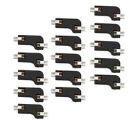 IMIKEYA Hot Swappable Pcb Socket 20 Pcs Abs Black Connector | Mechanical Keyboard Part, Two Clamps Structure, 12v Dc Rating, 10ma Current, 100 Cycle Life