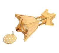 IMIKEYA Incense Burner Elegant Golden with Aromatherapy Function Small Middle Eastern Made of Sturdy Zinc Alloy Home Decor Piece for Yoga and Spa Settings