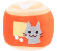 IMIKEYA Interactive Plush Cat for Kittens and Cats with Catnip and Bell Soft Plush Material Lightweight and Chewable for Indoor Play to Keep Your Kitten Healthy and Active