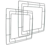 IMIKEYA iron wreath ring 2pcs square wreath frame for Christmas floral decor ring solid structure