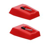 IMIKEYA Jam Record Player Needle Replacement Stylus Needles Improves Tone Quality 2 Pcs Professional Technology, Plastic and Aluminum Material for Turntables for Vinyl Playback