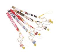IMIKEYA Japanese Maneki Neko Pendant Keychain Fortune Cat Charms for Phone Straps USB Drives Keys Lucky Feng Shui Accessories for Wealth and Style