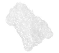 IMIKEYA Judge Wig Lawyer Wig Comfortable Secure Fit Reusable Sturdy Halloween Costume Prop Synthetic Curly White PVC