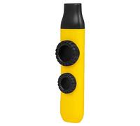 IMIKEYA Kazoo Abs Portable Musical Instrument for Guitar Accompaniment with Flute Membranes Yellow, Easy to Play for Children's Music Learning