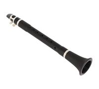 IMIKEYA Keyless Mini Clarinet Pocket-sized Beginner Wind Instrument for Adults Black Lightweight Design for Practice and Performance
