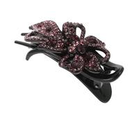 IMIKEYA Large Black Plastic Hair Claw Clip for Women Interlocking Teeth Design, Holds Hair Firmly and Keeps Hairstyle Day, for Morning Beauty Routine Or Make