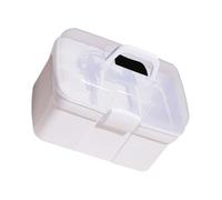 IMIKEYA Large Capacity Nail Kit Storage Box Portable Plastic Makeup Storage Case with Multi-Layer Compartments Convenient to Carry for Manicure and Makeup Artists