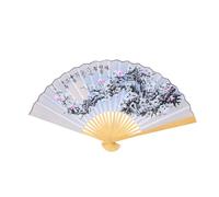 IMIKEYA Large Chinese Style Folding Fan Handheld Paper Fan for Line Dancing Stage Performance Wedding Party Decorative with Hanging String for Home Wall Display
