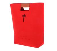 IMIKEYA Large Felt Bible Tote Bag Versatile Storage Handbag for Bible Study Daily Use Stylish Organizer for Books Stationery and Shopping