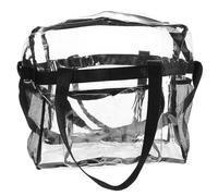 IMIKEYA Large Size Pvc Beach Tote Bag with Zip, Crossbody Jelly Bag, Stylish and Chic Design for Summer Beach Outings and Everyday Use