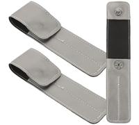 IMIKEYA Lash Tweezers Organizer 3Pcs Portable PU Leather Storage Pouch Protective Box for Eyelash and Eyebrow Grooming at Home or Salon