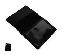 IMIKEYA Leather Passport Holder Driver License Cover Portable Travel Document Organizer Easy to Clean Durable Design for Business Leisure Trips Black PU Passport Protector