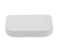 IMIKEYA LED False Eyelash Organizer Case Mirror, Portable White Lash Storage Box for Travel and Daily Use, Compact Eyelash Packaging Box Built-in LED Light