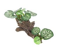IMIKEYA Lifelike Reptile Plants Resin Plant Ornament for Reptile and Fish Tanks Simulation Design Resting Spot for Home Decor