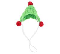 IMIKEYA Light Green Yarn Knitted Hat for Small Pets and Guinea Pigs, Cute and Stylish Mini Christmas Party Costume Accessories with Versatile Use and Decoration