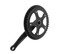 IMIKEYA Lightweight 40t Bike Chainring Crankset with Chain Guard Sturdy Plastic and Iron Construction Square Taper Design for Mountain Bike Cycling City Commutes