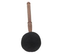 IMIKEYA Lightweight Black Wooden Singing Bowl Mallet with Felt Head, Easy to Hold Sound Bowl Stick for Buddha Musical Instruments and Meditation