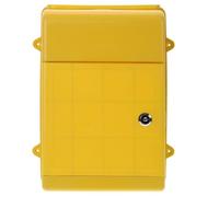 IMIKEYA Lockable Wall Mount Mailbox with Slot for Letters and Suggestions, Multi-function Plastic and Metal Construction, Suitable for Exterior Decor and Key Drop, Modern Design