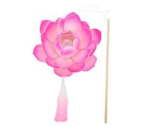 IMIKEYA Luminous Lotus Lamp Portable LED Light Party Decor for Photography Handle Chinese Style Wedding Blessing