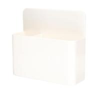 IMIKEYA Magnetic Lint Bin Iron 2pcs for Laundry Room with Magnetic Strip Backing , Multi-function White Storage Containers Suitable for Office and Kitchen