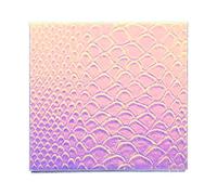 IMIKEYA Magnetic Mermaid Eyeshadow Palette Empty 10x10cm Small Color-Changing Fish Scale Pattern Makeup Tray Organizer Suitable for Travel and Daily Use