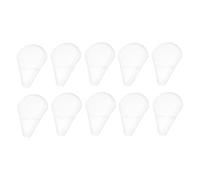 IMIKEYA Makeup Brush Covers and Prevent Sector Fan Shaped Plastic 10pcs Brush Protectors for Travel Makeup Protection
