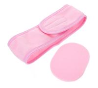 IMIKEYA Makeup Headband Lightweight Cloth and Sponge Material and for Women, Face Washing Sponge Set Easy to Carry Hair Accessory for Face Cleaning and Hair Care Routine