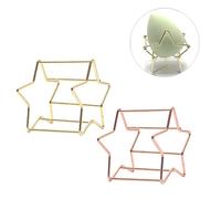 IMIKEYA Makeup Sponge Holder Metal Cosmetic Puff Display Rack Storage Bag Star Shape 4pcs Creative Design for Keeping Sponges Ventilated and Organised, Makeup Organiser for Women