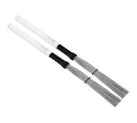 IMIKEYA Maple Handle Drum Brush Pair for Beginners High Carbon Steel Wire Percussion Brushes for Students and Adults