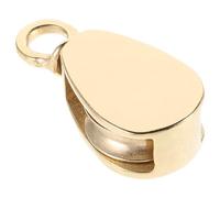 IMIKEYA Marine Brass Flag Rope Pulley for Boats and Yachts, Elegant Sturdy Brass Material with Smooth Sliding System, for Cruise Ships Flag Hoisting and Easy Maintenance