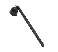 IMIKEYA Matte Black Stainless Steel Candle Snuffer with Extinguishing Cover to Prevent Soot Buildup, Sturdy Candle Accessory for Home and Event Use