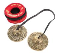 IMIKEYA Meditation Instrument Set Hand Bells Brass Chimes Nepalese Craftsmanship Design for Yoga
