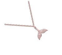 IMIKEYA Mermaid Tail Necklace for Gold Clavicle Chain Elegant Choker Pendant for Birthdays and Special Occasions Simple Comfortable Design