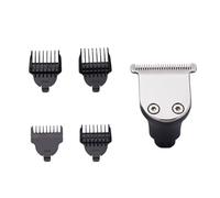 IMIKEYA Metal Beard Clipper Head with 4 Adjustable Guide Combs, Electric Replacement Accessory for Three-Head Rotary Shavers, Men’s Beard Trimming Kit for Precise Grooming