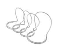 IMIKEYA Metal Guitar Finger Picks to Reduce Slipping 4pcs Silver Adjustable Thumb and Finger Picks, Portable Design for Fingerpicking Accessories for Acoustic Guitar and Banjo
