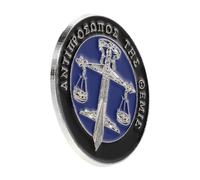 IMIKEYA Metal Lawyer Collar Brooch with Justice Scales and Sword Design Symbolic Balance Pin for Legal Professionals Elegant Silver Lapel Badge for Suit Commemorative Legal Jewelry