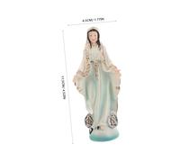 IMIKEYA Mini Blessed Mother Statue Our Lady of Guadalupe Resin Figurine Small Catholic Mary Sculpture Tabletop Decor Mexican Heritage Religious Ornament for Home Entrance Hall