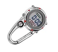 IMIKEYA Mini Carabiner Clip Quartz Watch with Compass for Outdoor Activities and Shockproof for Paramedics and Hikers Multifunctional and Date Display