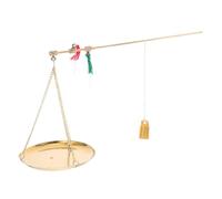 IMIKEYA Mini Copper Scale Vintage Portable Traditional Chinese Medicine Gram Scale for Accurate Herbal Powder Jewelry Coins Kitchen Baking Copper Construction with Precise Dosage Control