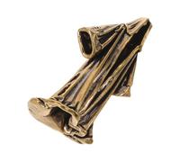IMIKEYA Mini Faceless Ghost Figurine Brass Gothic Statue with Antique Texture and Oxidized Finish, Effortless Placement No Installation Needed, Halloween Ghost Desktop Decor for Office