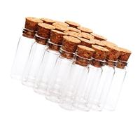 IMIKEYA Mini Glass Bottles 55ml Leak-proof Glass Wish Jars with Cork Stoppers 24pcs for DIY and Home Decoration