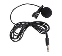 IMIKEYA Mini Metal Clip-on Lavalier Condenser Microphone for Mobile Phone and Camera, Hands-free Design with Wide Frequency Response, for Chatting and Video Meeting