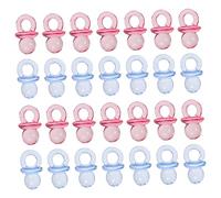 IMIKEYA Mini Pacifiers Simple Decorative Tiny Size Design Acrylic 100pcs in Assorted Colours for Shower Decorations and Weaning Teething for Baby Shower Party Favors and Craft Projects