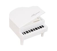 IMIKEYA Mini Piano Model Ornament White Piano Adornment for Home Decor Desktop Photo Prop Creative Art Decoration Stable Premium Abs Material