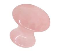 IMIKEYA Mini Rose Quartz Gua Sha Mushroom Shape Facial Massager for Eye Care Massage Pink Powder Crystal Tool for Home Spa Beauty Treatments