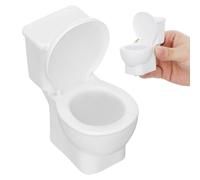 IMIKEYA Mini Toilet Seat: Dollhouse Furniture Micro Commode Landscape Ornament Commode Figurine Toilet Tiny Cake Topper Bathroom Furniture Dollhouse